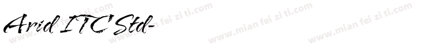 Arid ITC Std字体转换
